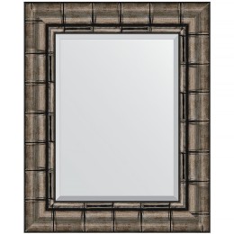 Зеркало Evoform Exclusive 53х43 BY 1358 с фацетом в багетной раме - Серебряный бамбук 73 мм